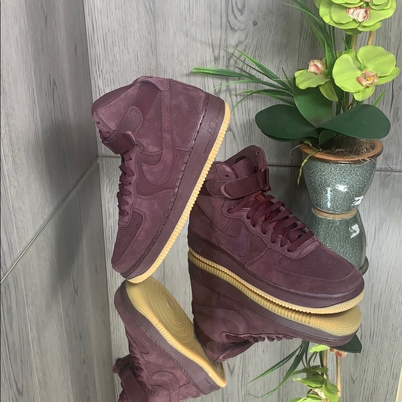 ❤️ Nike Air Force 1 High LV8 (GS) burgundy crush/b - Picture 5 of 8
